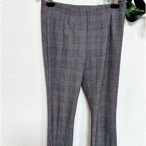 FREE PEOPLE Flyin Hi Rise Plaid Skinny Cigarette Pants Trouser Size 4